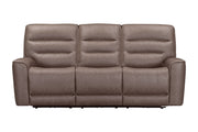 Three-piece Lawson Power Reclining Sofa Set by Parker Living, featuring plush cushions and reclining seats in a modern living room setting.