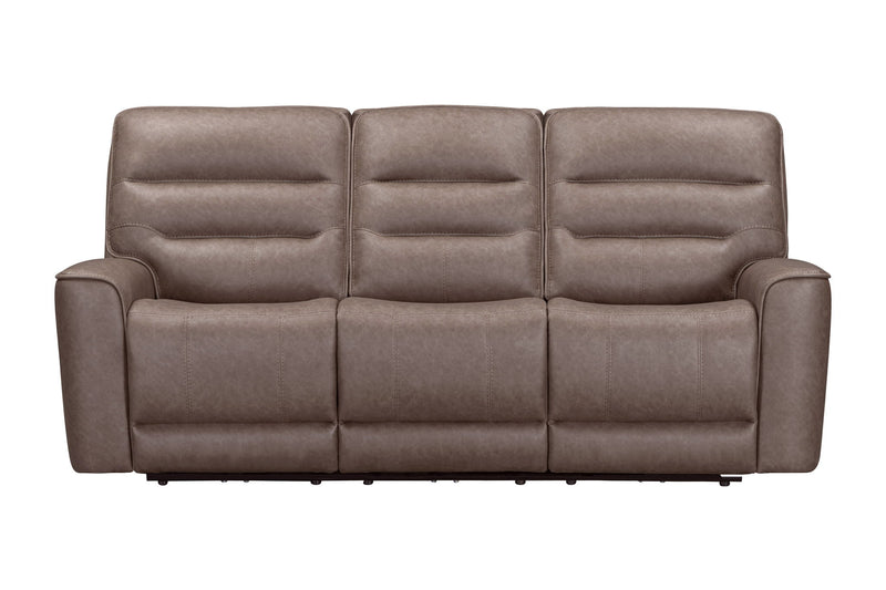 Three-piece Lawson Power Reclining Sofa Set by Parker Living, featuring plush cushions and reclining seats in a modern living room setting.