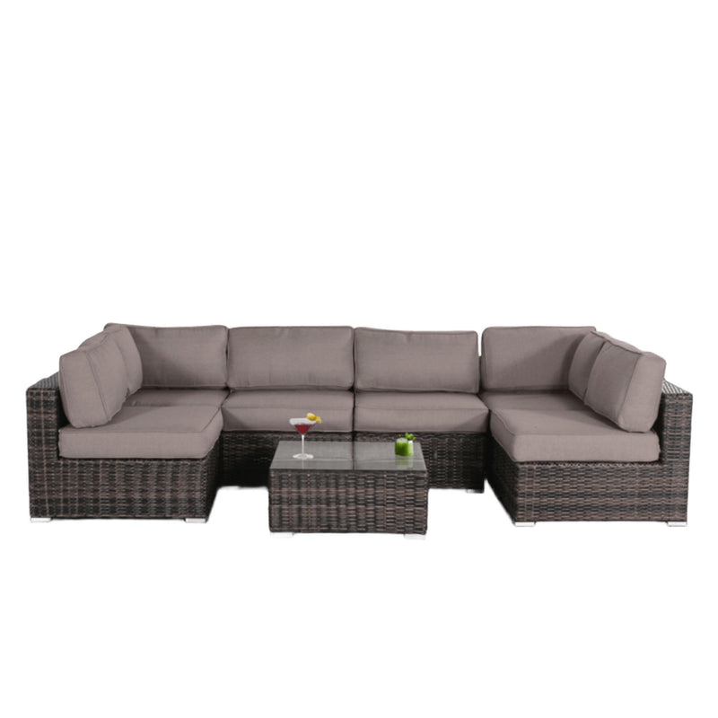 Seating Set With Cushions Handcrafted Wicker Design - R&R Furniture Gallery (Fountain Valley, CA)