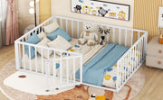 Metal Floor Bed Frame With Fence And Door - R&R Furniture Gallery (Fountain Valley, CA)