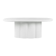 Elika - Faux Plaster Oval Dining Table - R&R Furniture Gallery (Fountain Valley, CA)