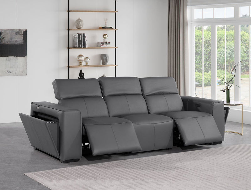 1224 - 3-Piece Modular Power Reclining Sofa In With 2 Power Recliners & Power Headrests