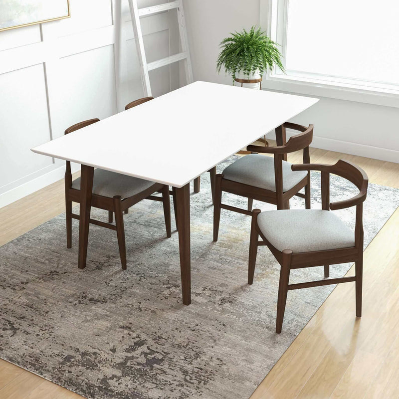 Levi - Modern Style Rectangular Dining Kitchen Table - R&R Furniture Gallery (Fountain Valley, CA)