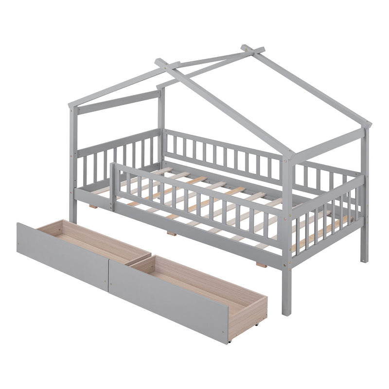 House Bed With 2 Drawers - R&R Furniture Gallery (Fountain Valley, CA)