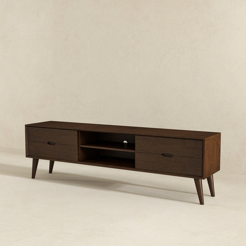 Adrian - TV Stand - Walnut Brown - R&R Furniture Gallery (Fountain Valley, CA)