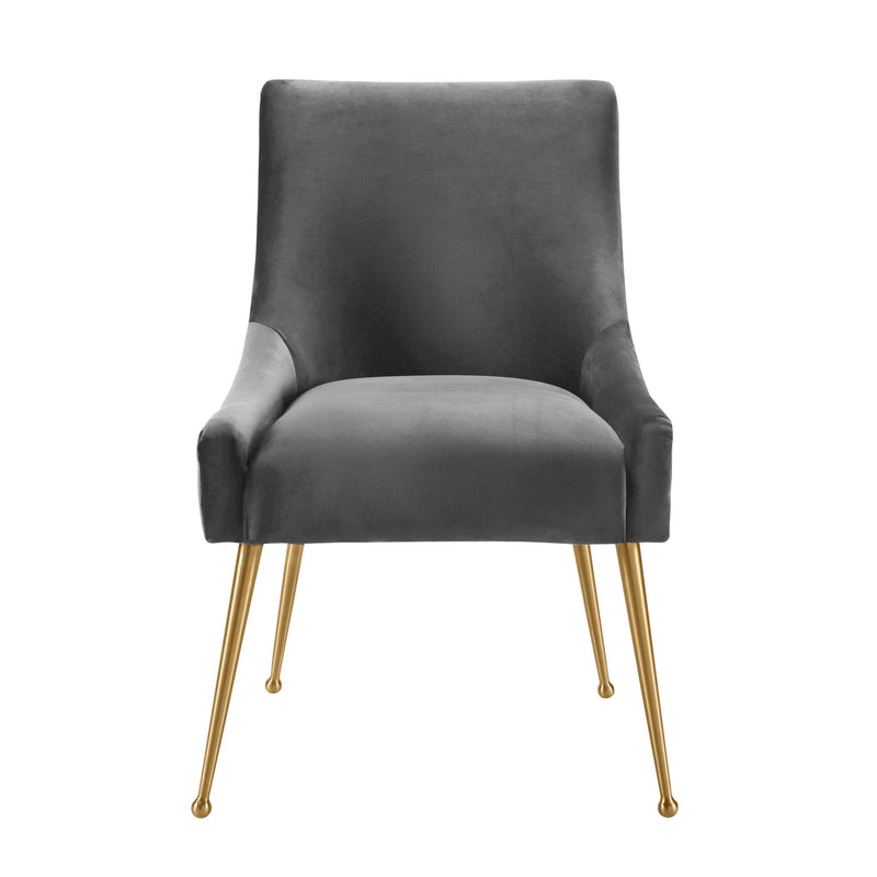 Beatrix - Pleated Velvet Side Chair - R&R Furniture Gallery (Fountain Valley, CA)