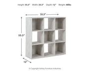 Signature Design by Ashley Paxberry Cube Organizer with four open compartments for storage and organization.