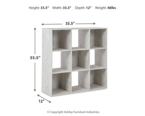 Signature Design by Ashley Paxberry Cube Organizer with four open compartments for storage and organization.