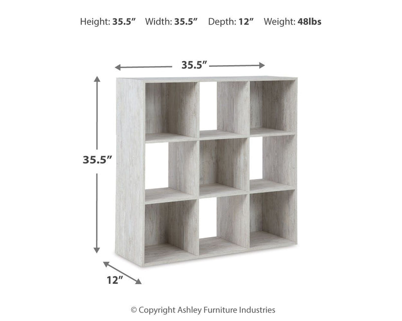 Signature Design by Ashley Paxberry Cube Organizer with four open compartments for storage and organization.