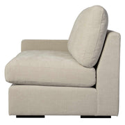 Uttermost Refuge sofa chaise with plush fabric and modern design, shown in a stylish living room setting.