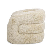 Colt - Fur Swivel Upholstered Barrel Accent Arm Chair - Cream Beige - R&R Furniture Gallery (Fountain Valley, CA)