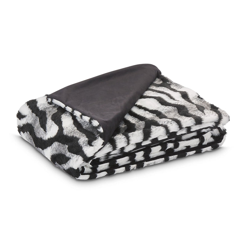 Zephyr - 56" x 72" Throw - Ebony - R&R Furniture Gallery (Fountain Valley, CA)