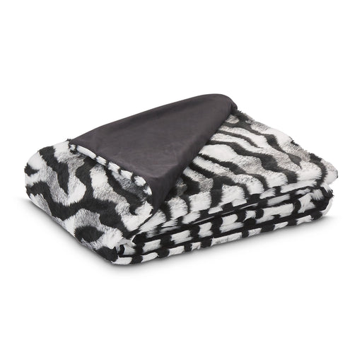 Zephyr - 56" x 72" Throw - Ebony - R&R Furniture Gallery (Fountain Valley, CA)