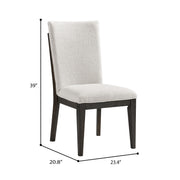 Soft Upholstered Dining Chairs (Set of 2) - Brown - R&R Furniture Gallery (Fountain Valley, CA)
