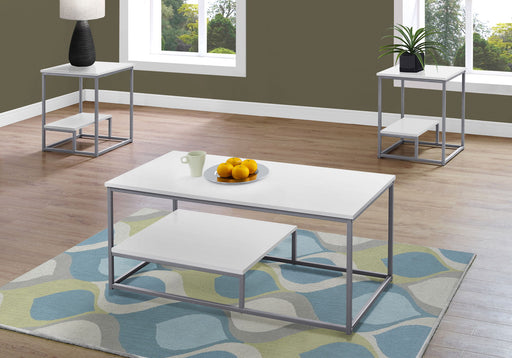 Table Set, Coffee, End, Side, Accent, Living Room, Contemporary & Modern (Set of 3) - R&R Furniture Gallery (Fountain Valley, CA)