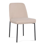 Pair of Sydney dining chairs by TOV Furniture, featuring modern design with wooden legs and upholstered seats, set of two.
