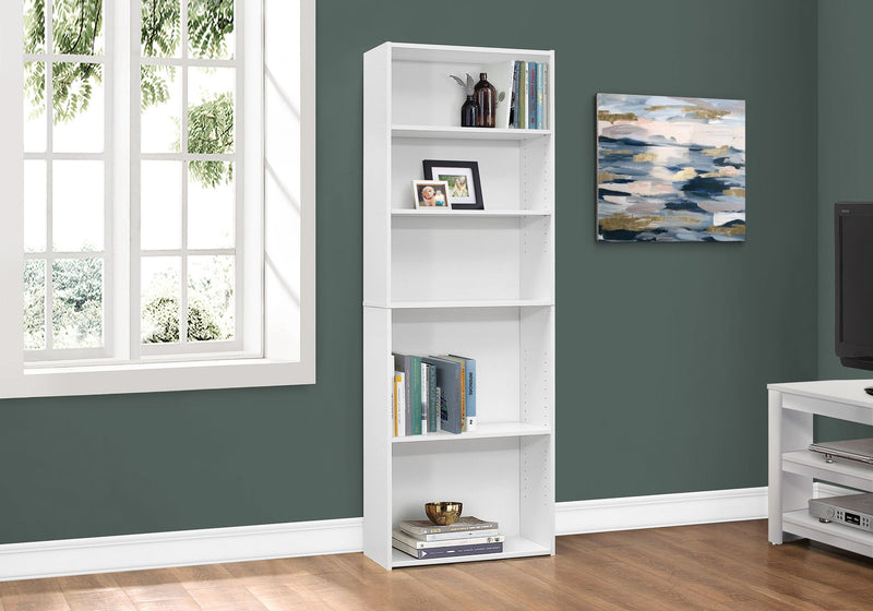 Bookshelf, Bookcase, 6 Tier, For Office, Transitional - R&R Furniture Gallery (Fountain Valley, CA)
