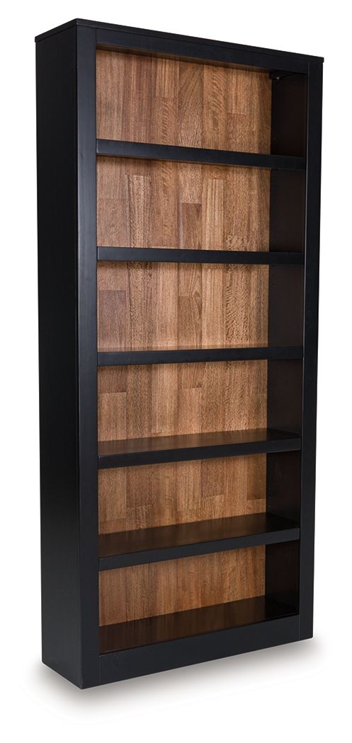 Wildenauer - Bookcase - Brown / Black - R&R Furniture Gallery (Fountain Valley, CA)