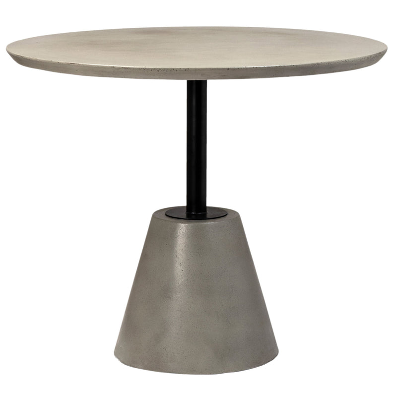Carigan - Outdoor Bistro Table - Dark Gray And Black