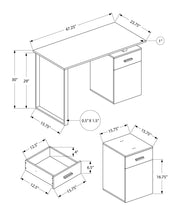 Computer Desk, Home Office, Laptop, Left, Right Set-Up, Storage Drawers, Work, Contemporary, Modern - R&R Furniture Gallery (Fountain Valley, CA)