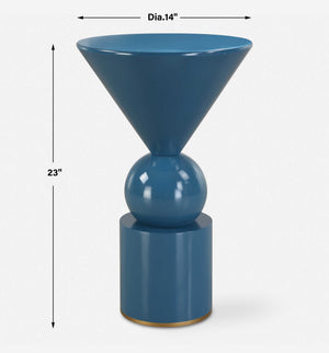 Trig - Blue Accent Table