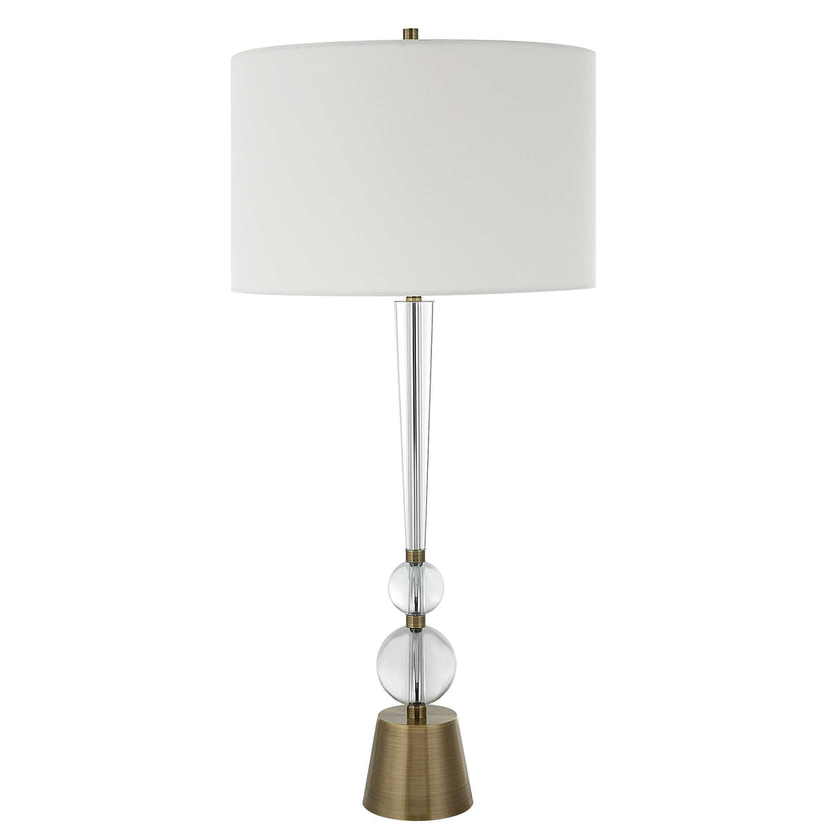 Annily - Crystal Table Lamp - Brass