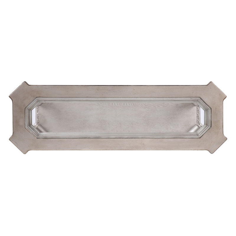 Northville - Sofa Table - Clear Glass & Antique Silver - R&R Furniture Gallery (Fountain Valley, CA)