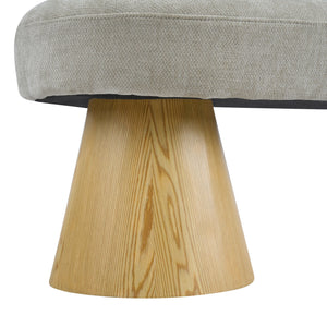 Upholstered Dining Bench - Oatmeal