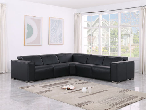 1208 - Leather Reclining Set (Sofa & Loveseat With 4 Power Recliners) - R&R Furniture Gallery (Fountain Valley, CA)