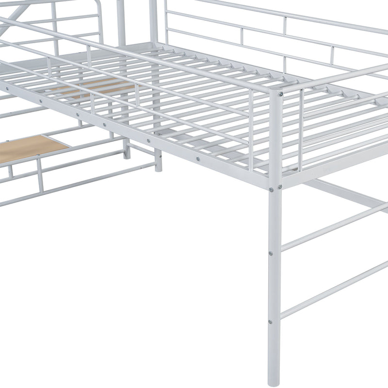 Loft Bed With Storage Stairs And Metal Frame - R&R Furniture Gallery (Fountain Valley, CA)