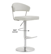 Cosmo - Stainless Steel Barstool - R&R Furniture Gallery (Fountain Valley, CA)
