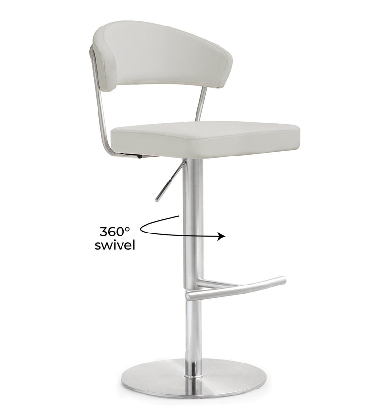 Cosmo - Stainless Steel Barstool - R&R Furniture Gallery (Fountain Valley, CA)