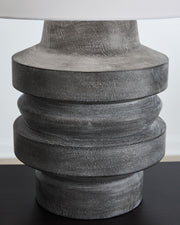 Wahida - Poly Table Lamp - Distressed Black - R&R Furniture Gallery (Fountain Valley, CA)