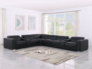 1208 - 8 Piece L Shaped Leather Sectional With 3 Power Recliners & Power Headrests - R&R Furniture Gallery (Fountain Valley, CA)