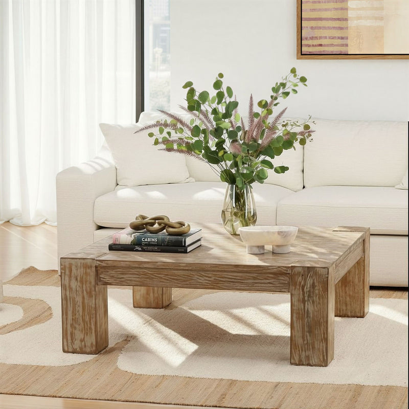 Parson - Coffee Table - Antique Natural With Water
