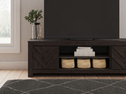 Cayboni - LG TV Stand With Fireplace Option - R&R Furniture Gallery (Fountain Valley, CA)
