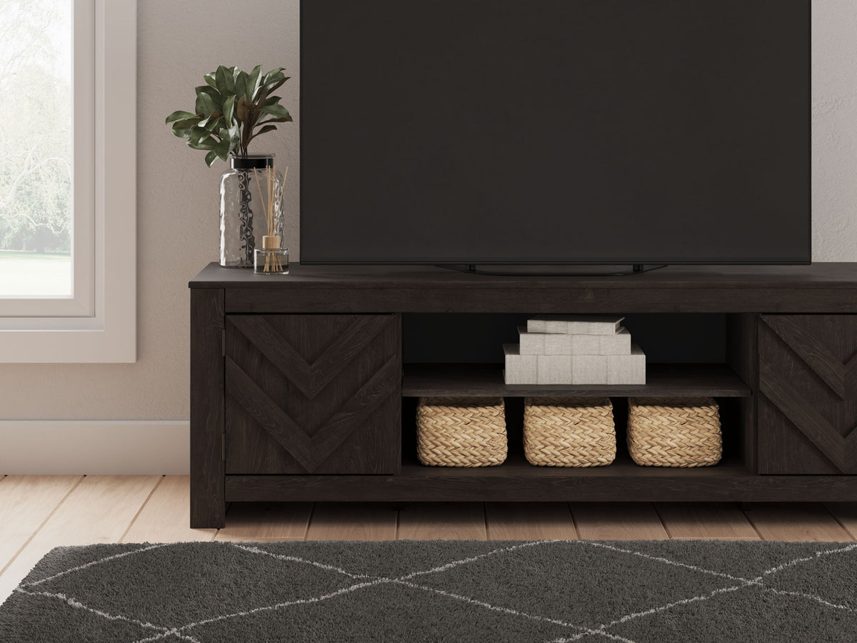 Cayboni - LG TV Stand With Fireplace Option - R&R Furniture Gallery (Fountain Valley, CA)