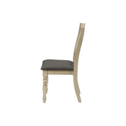 Dining Chair, Upholstered, Side, Transitional (Set of 2) - Gray - R&R Furniture Gallery (Fountain Valley, CA)