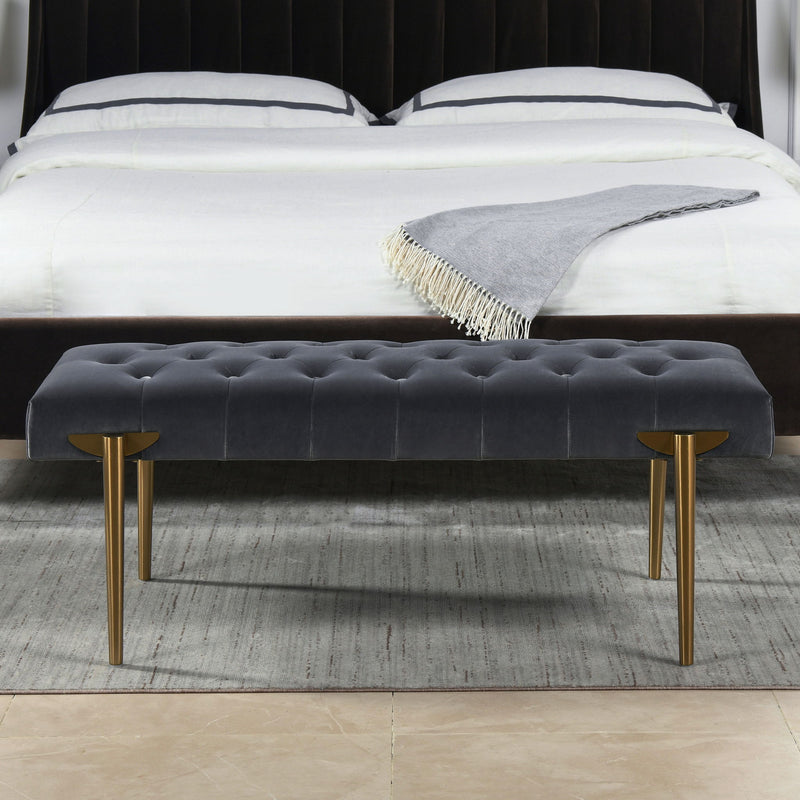 Aria - Upholstered Accent Bench - R&R Furniture Gallery (Fountain Valley, CA)