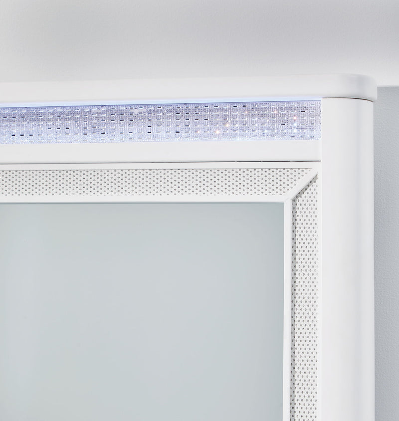 Chalanna - Dresser And Mirror - White - R&R Furniture Gallery (Fountain Valley, CA)