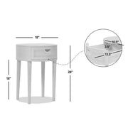 Cabana - Round Cane Storage Side Table - Natural Brown Oak - R&R Furniture Gallery (Fountain Valley, CA)