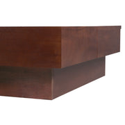 Italian Retro Inspired Acacia Wood Storage Coffee Table - Brown / Black - R&R Furniture Gallery (Fountain Valley, CA)