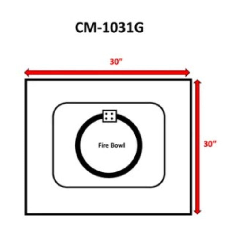 Compact Design Outdoor Fire Pit - R&R Furniture Gallery (Fountain Valley, CA)