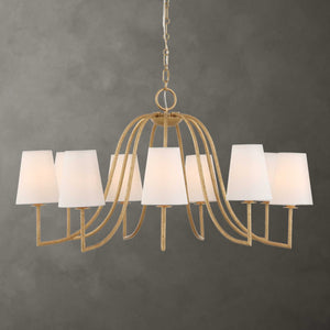 Seville - 9 Light Chandelier - Gold
