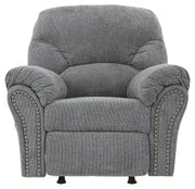 Allmaxx - Rocker Recliner - Pewter - R&R Furniture Gallery (Fountain Valley, CA)