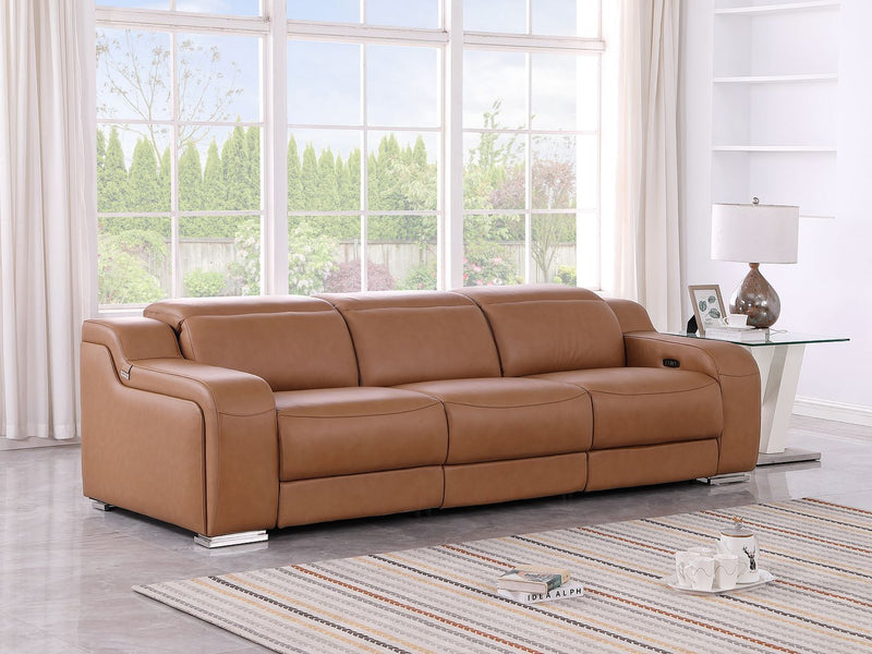 1116 - 3-Piece Modular Power Reclining Sofa In With 3 Power Recliners & Power Headrests - R&R Furniture Gallery (Fountain Valley, CA)