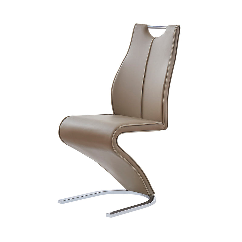 Tony - Dining Chairs (Set of 2) - Brown / Beige - R&R Furniture Gallery (Fountain Valley, CA)