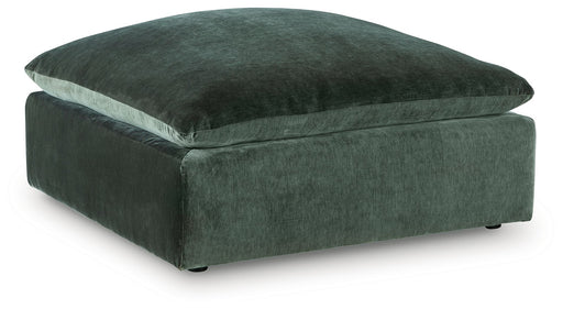 Carriage View - Oversized Accent Ottoman - Jade - R&R Furniture Gallery (Fountain Valley, CA)