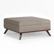 Owen - Multifunctional Square Coffee Table Storage Ottoman - R&R Furniture Gallery (Fountain Valley, CA)