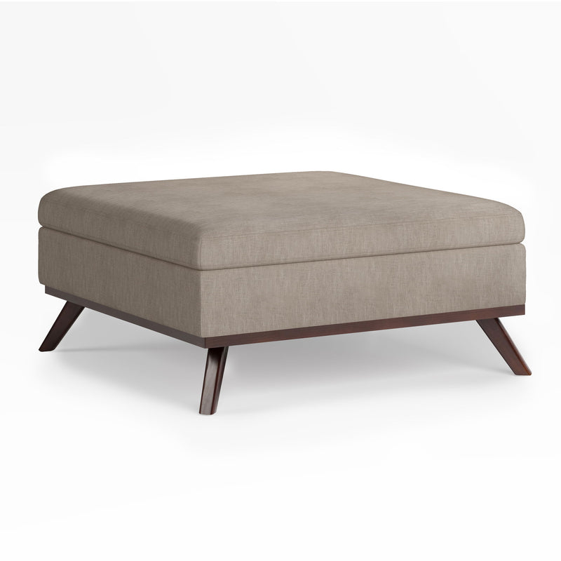 Owen - Multifunctional Square Coffee Table Storage Ottoman - R&R Furniture Gallery (Fountain Valley, CA)